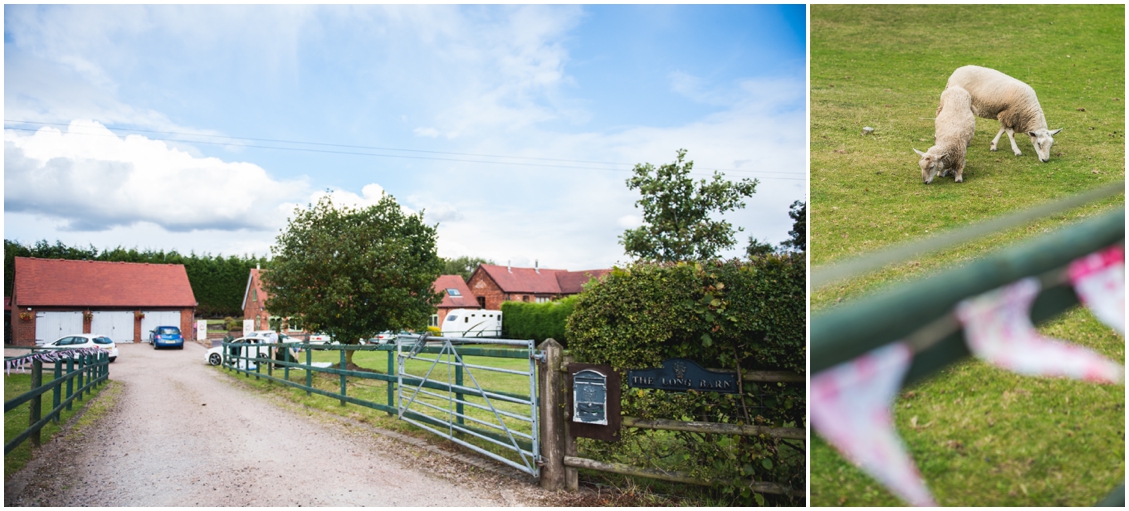 Laurie and Matt's DIY Wedding at their home on the farm with horses, sheep and three ceremonies, two dresses