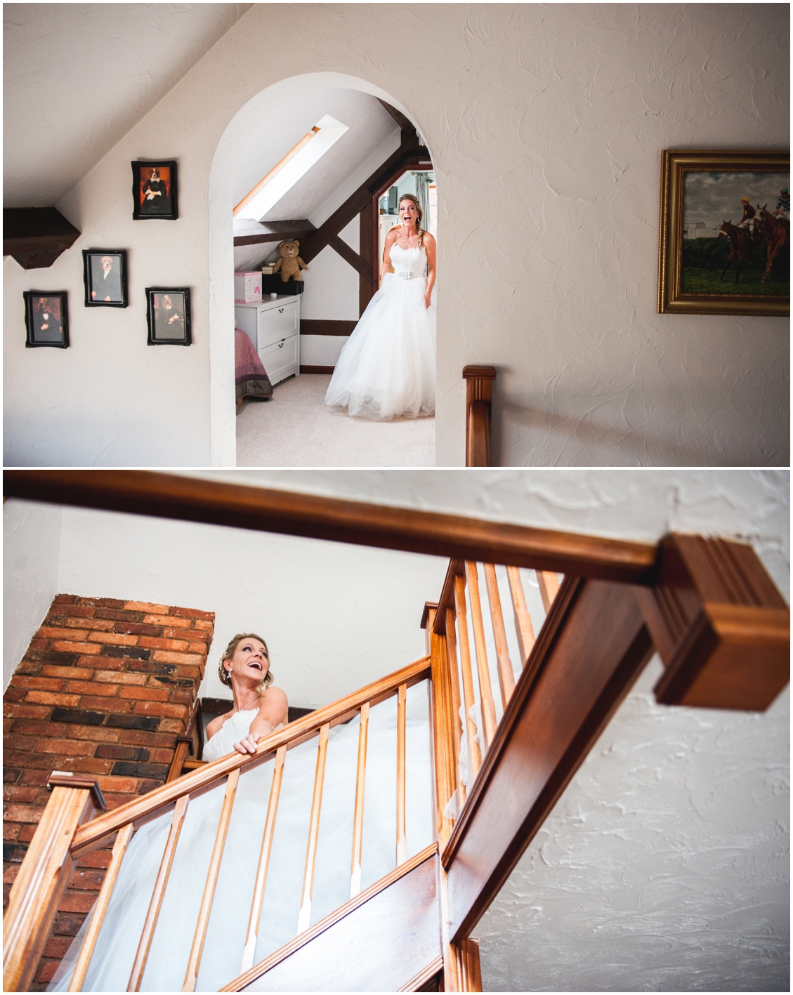 Laurie and Matt's DIY Wedding at their home on the farm with horses, sheep and three ceremonies, two dresses