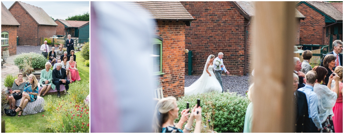 Laurie and Matt's DIY Wedding at their home on the farm with horses, sheep and three ceremonies, two dresses