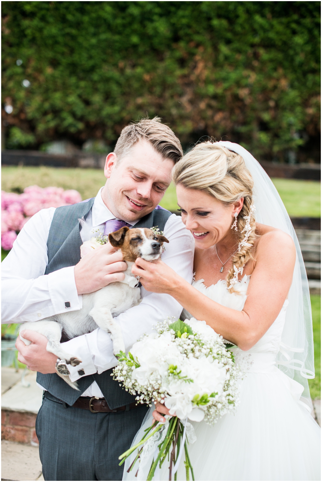 Laurie and Matt's DIY Wedding at their home on the farm with horses, sheep and three ceremonies, two dresses