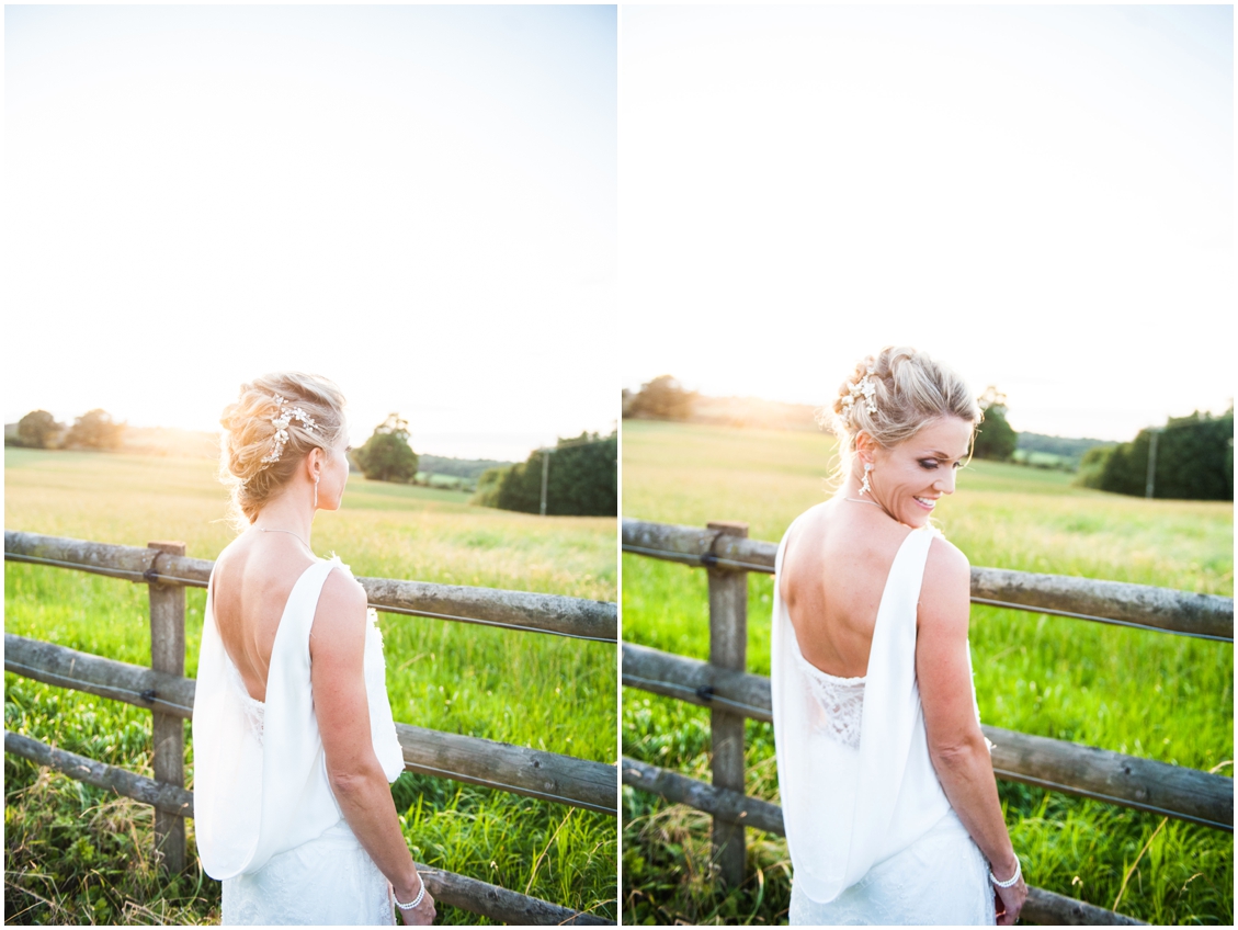 Laurie and Matt's DIY Wedding at their home on the farm with horses, sheep and three ceremonies, two dresses