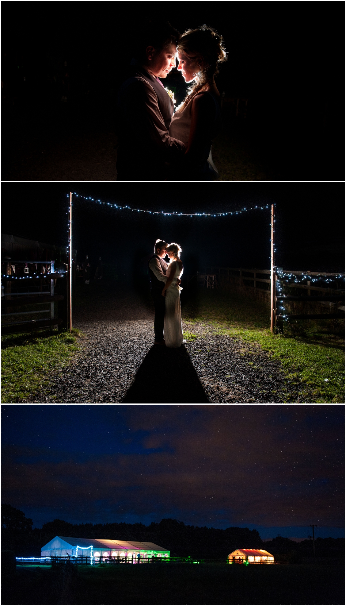 Laurie and Matt's DIY Wedding at their home on the farm with horses, sheep and three ceremonies, two dresses