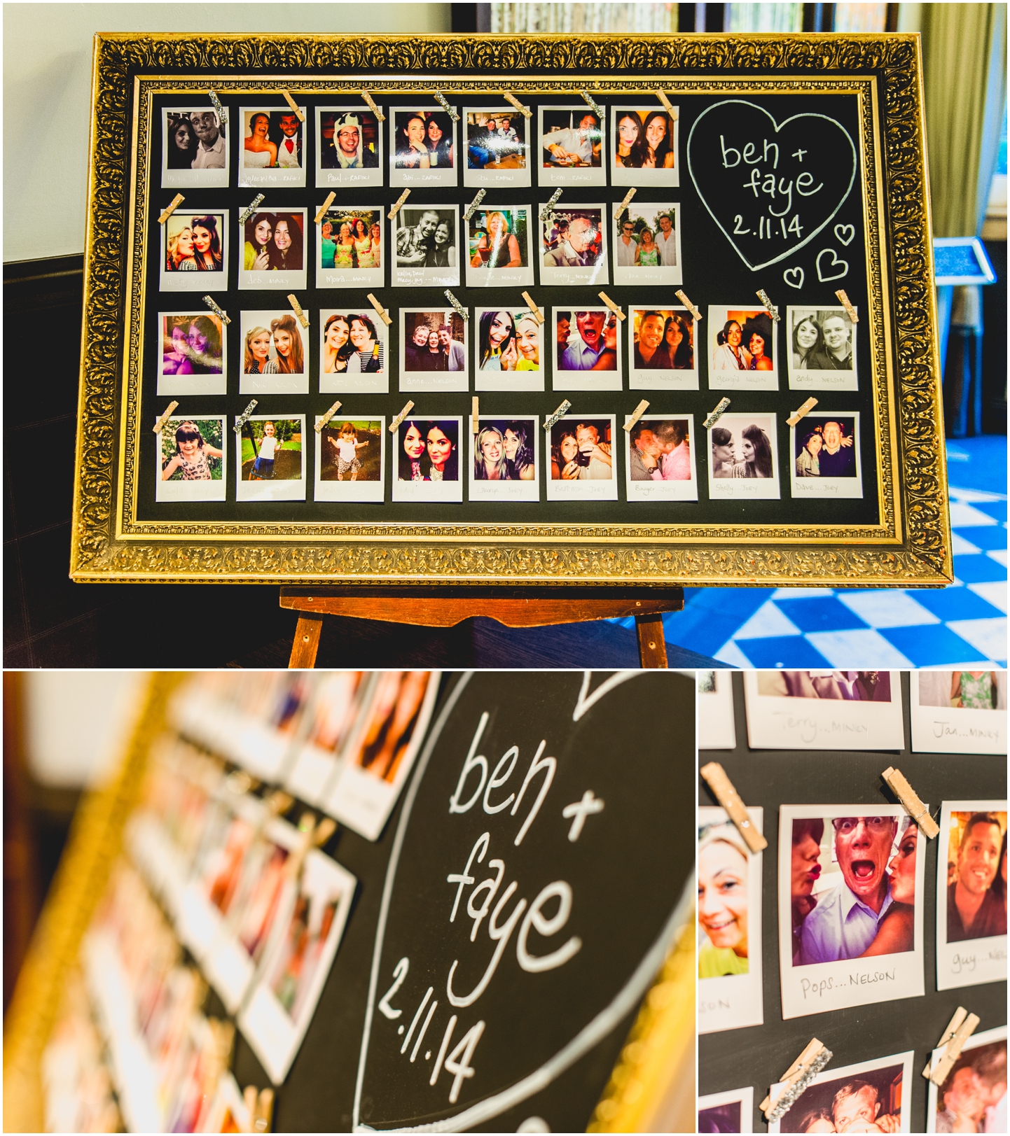 Moxhull Hall Wedding Photography, Lisa Carpenter Photography, photos, Sutton Coldfield, West Midlands, Birmingham, polaroid