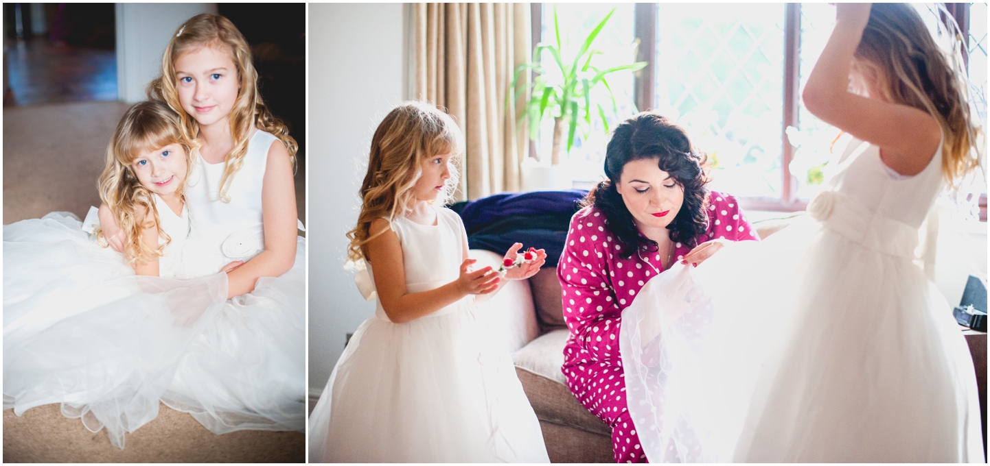Old School House, Weeford, Winter Wedding Photography at Christmas time by Lisa Carpenter Photos, bridesmaids