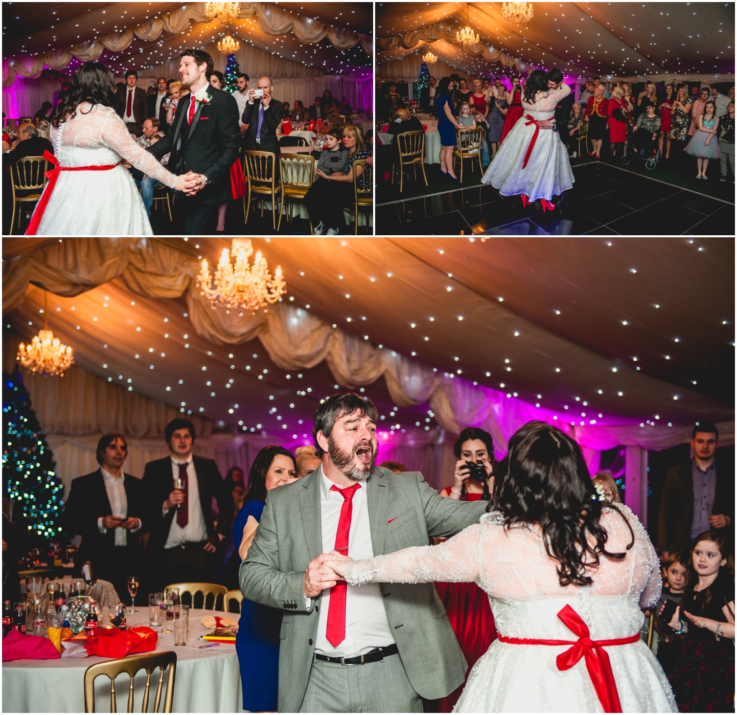 Old School House, Weeford, Winter Wedding Photography at Christmas time by Lisa Carpenter Photos, first dance