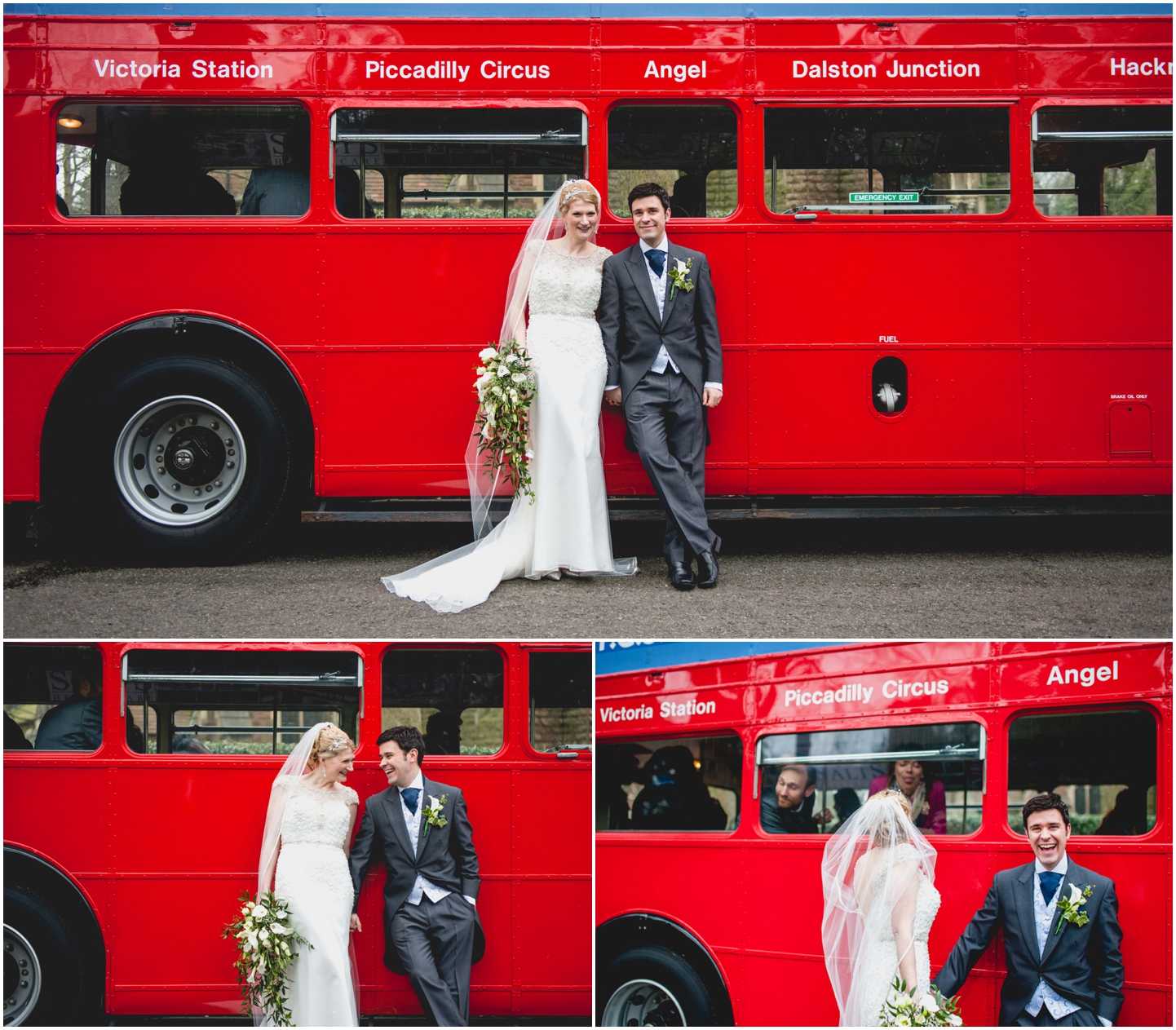 Pendrell Hall Wedding Photography by Lisa Carpenter Photography, West Midlands photographer, big red bus, wedding bus
