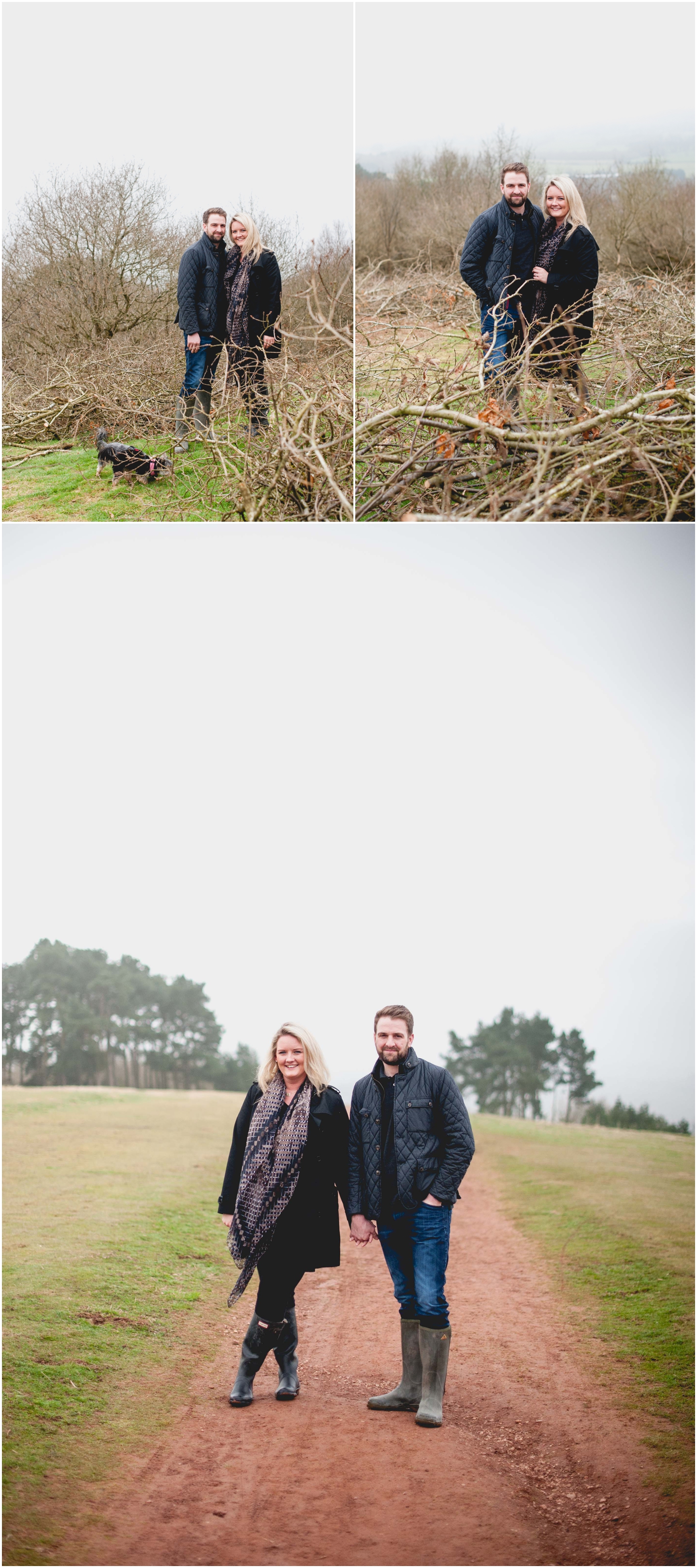 Rebecca and Neil's CLent Hills Engagement Shoot with West Midlands photographer Lisa Carpenter Photography