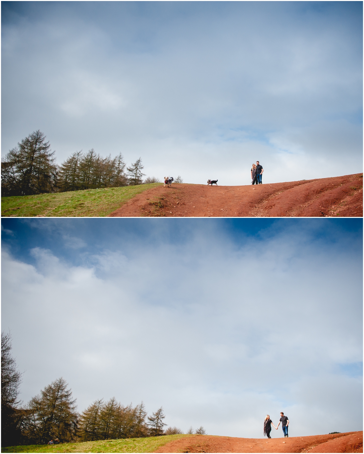 Rebecca and Neil's CLent Hills Engagement Shoot with West Midlands photographer Lisa Carpenter Photography
