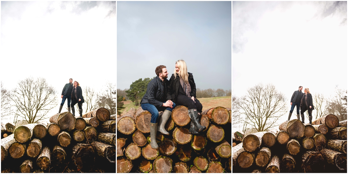 Rebecca and Neil's CLent Hills Engagement Shoot with West Midlands photographer Lisa Carpenter Photography