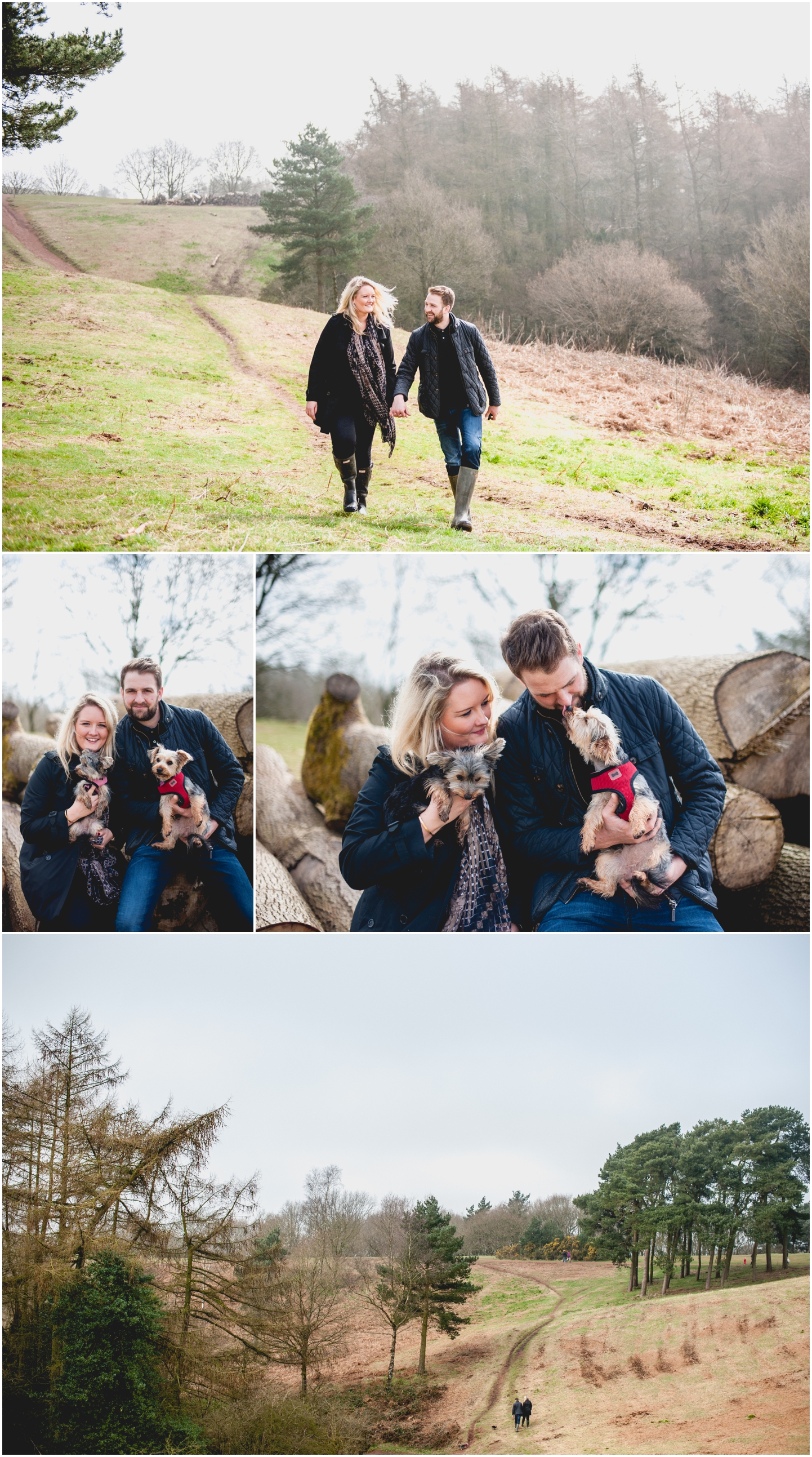 Rebecca and Neil's CLent Hills Engagement Shoot with West Midlands photographer Lisa Carpenter Photography