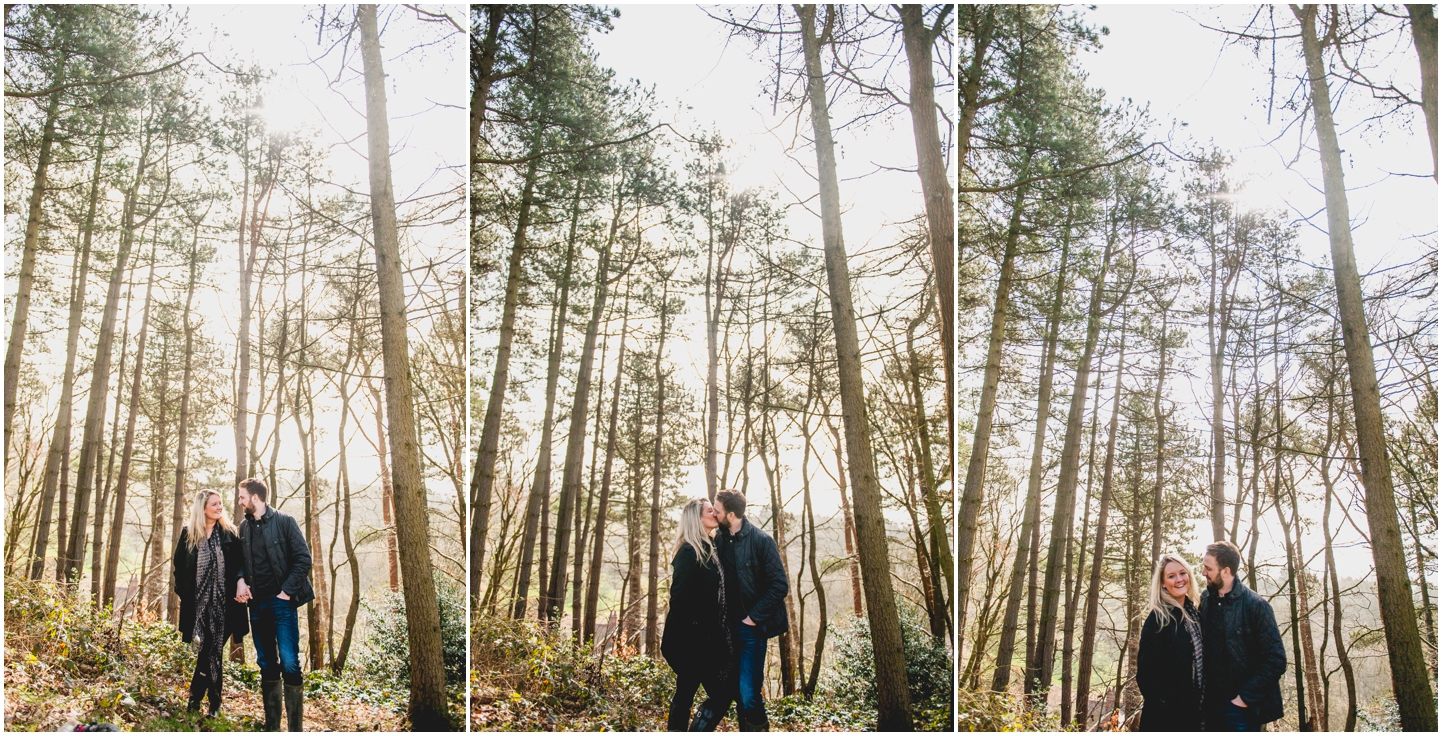 Rebecca and Neil's CLent Hills Engagement Shoot with West Midlands photographer Lisa Carpenter Photography