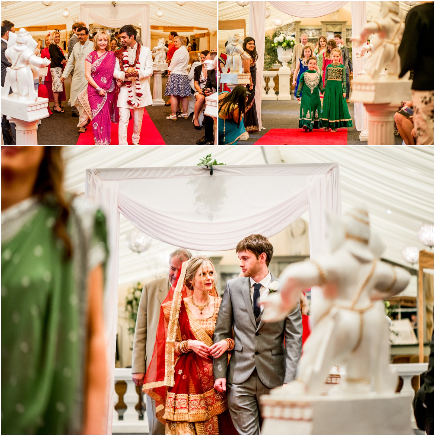 Katie and Pritesh at Coombe Abbey Wedding Venue, beautiful Civil and Hindu ceremony with ivory lace dress and sari by Lisa carpenter Photography, West Midlands and Birmingham based photographer