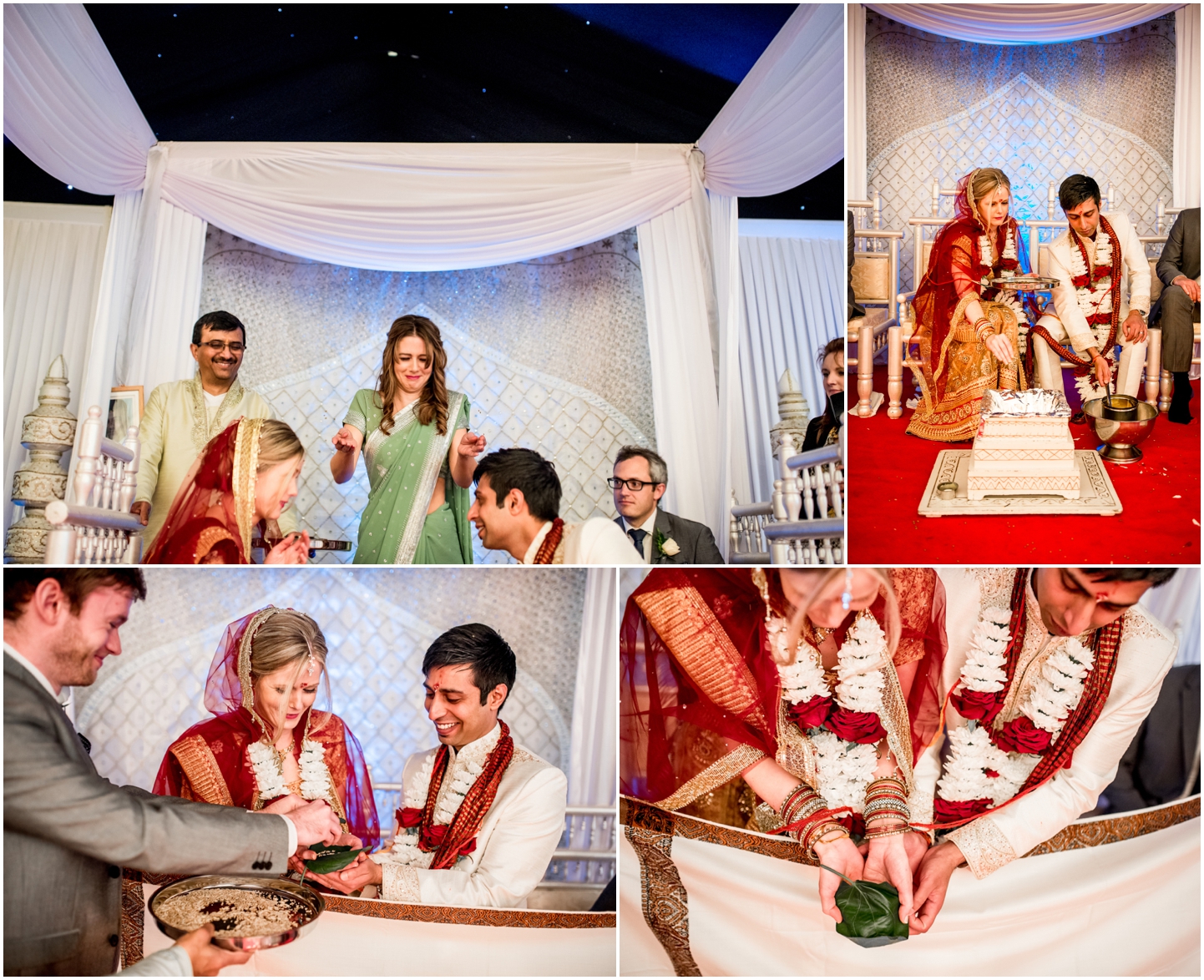 Katie and Pritesh at Coombe Abbey Wedding Venue, beautiful Civil and Hindu ceremony with ivory lace dress and sari by Lisa carpenter Photography, West Midlands and Birmingham based photographer