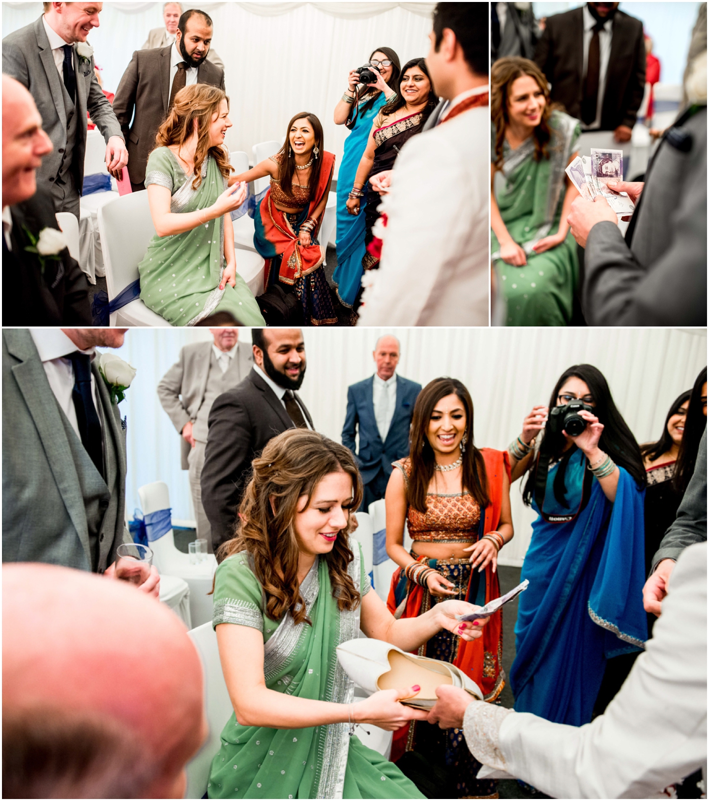 Katie and Pritesh at Coombe Abbey Wedding Venue, beautiful Civil and Hindu ceremony with ivory lace dress and sari by Lisa carpenter Photography, West Midlands and Birmingham based photographer