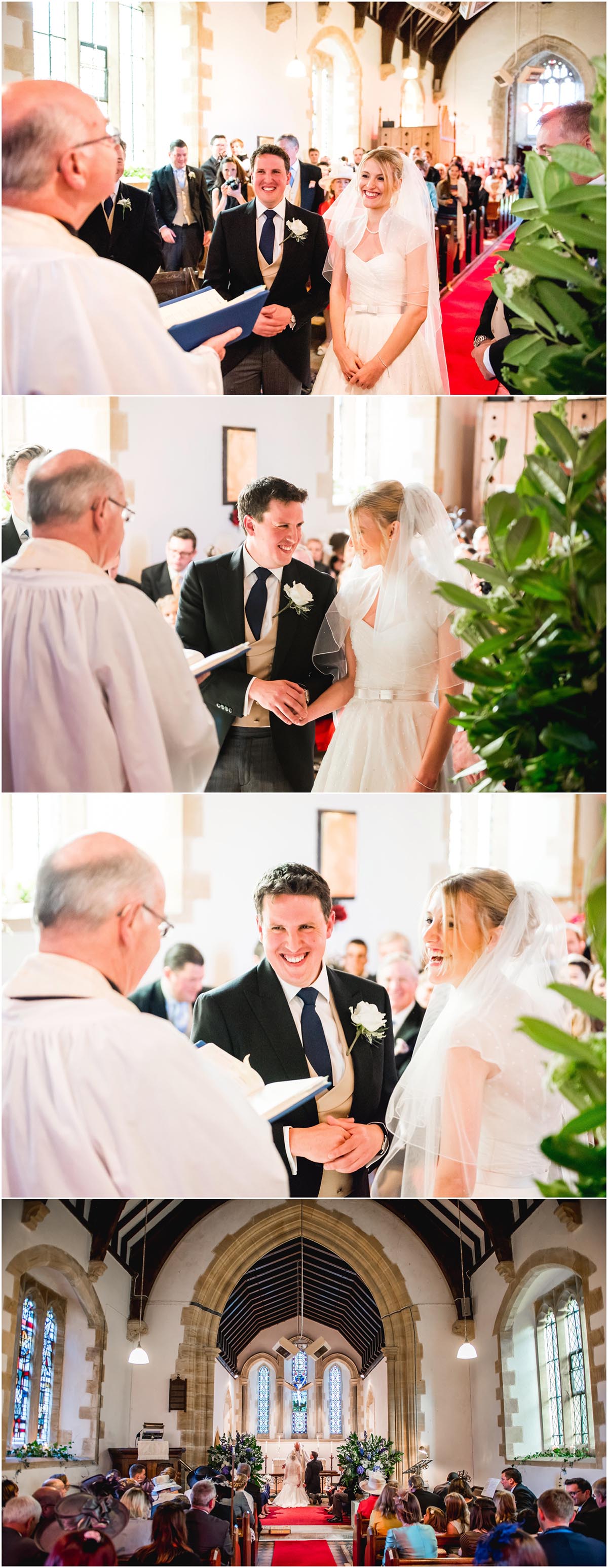 Photos of bride and groom getting married at a Dorset Wedding in Cerne Abbas.