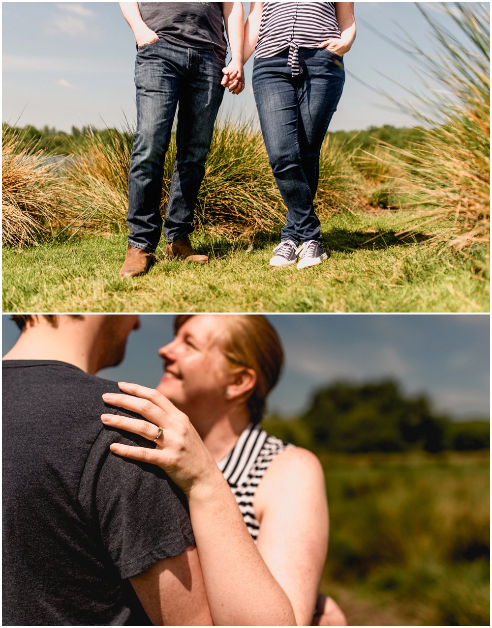 Engagement shoot in Sutton Park by Birmingham, Sutton Coldfield and West Midlands based wedding photographer, Lisa Carpenter Photography.