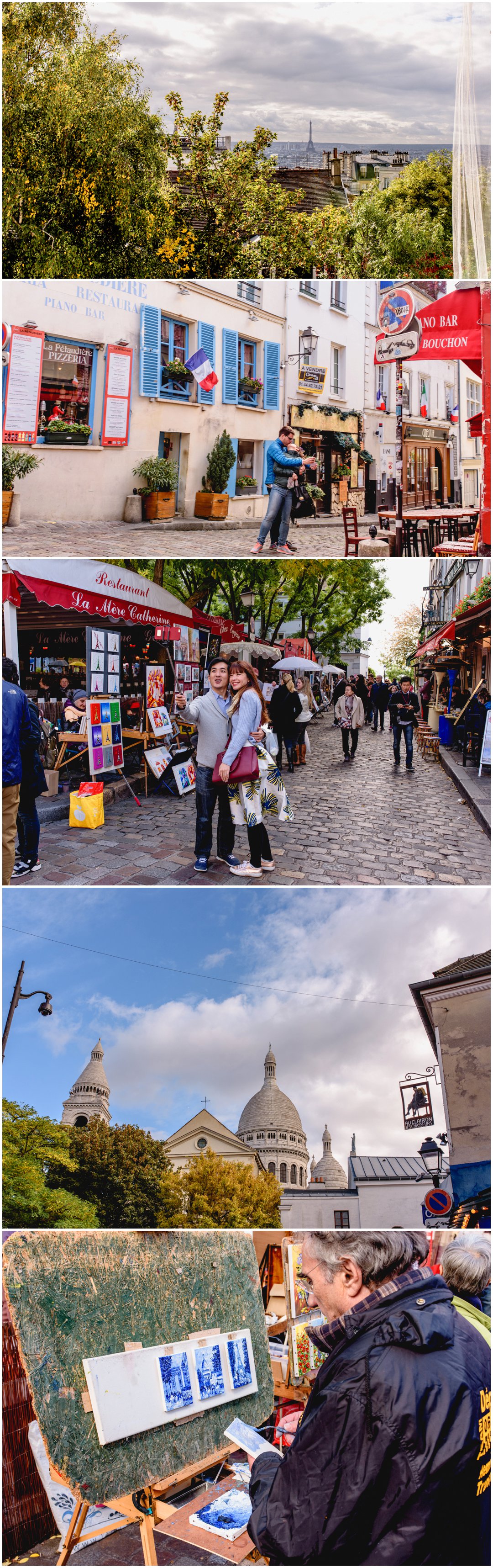Paris street photography at The Sacre Couer and travel photography by Lisa Carpenter Photography, West Midlands Wedding photographer, personal photo journal for ten year wedding anniversary celebrations