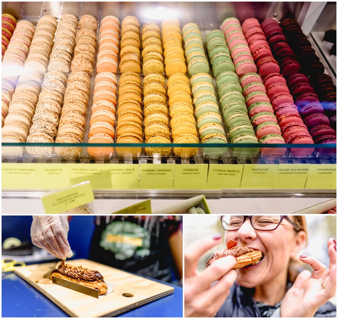 Paris street photography and travel photography by Lisa Carpenter Photography, West Midlands Wedding photographer, personal photo journal for ten year wedding anniversary celebrations with dairy free treats for allergy travellers, dairy free eclairs, dairy free macarons