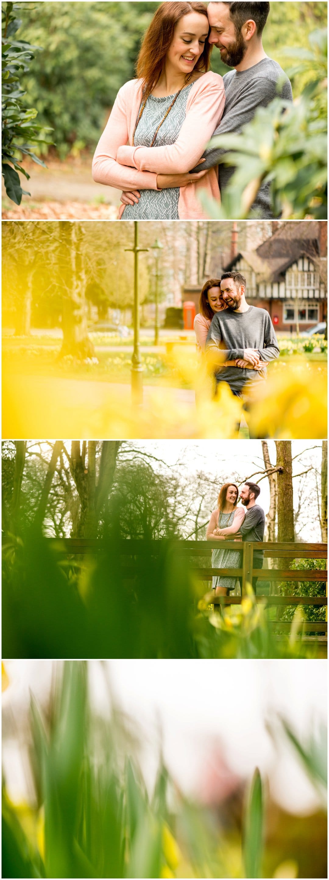 Helen and Dan's natural, fun engagement session in Bourneville, Birmingham by Lisa Carpenter Photography, West Midlands and Birmingham Wedding Photographer