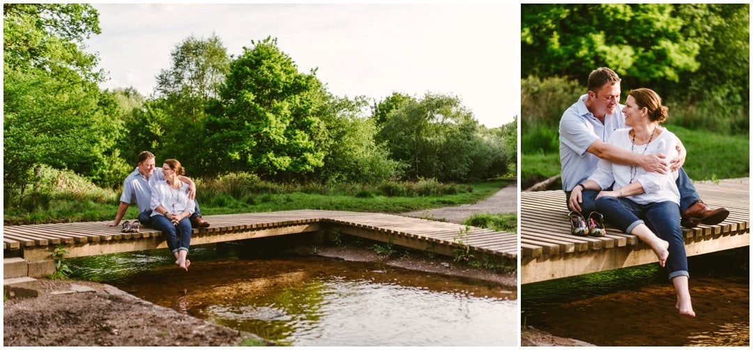 Sarah and Jason's Summertime engagement shoot in Sutton Park, Sutton Coldfield, by West Midlands Wedding Photographer Lisa Carpenter Photography ahead of their summer wedding at Nuthurst Grange