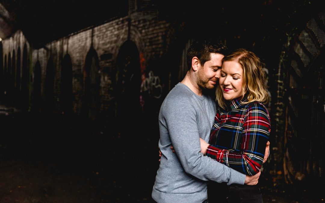 Birmingham Jewellery Quarter Engagement Shoot with Rebecca and Stuart