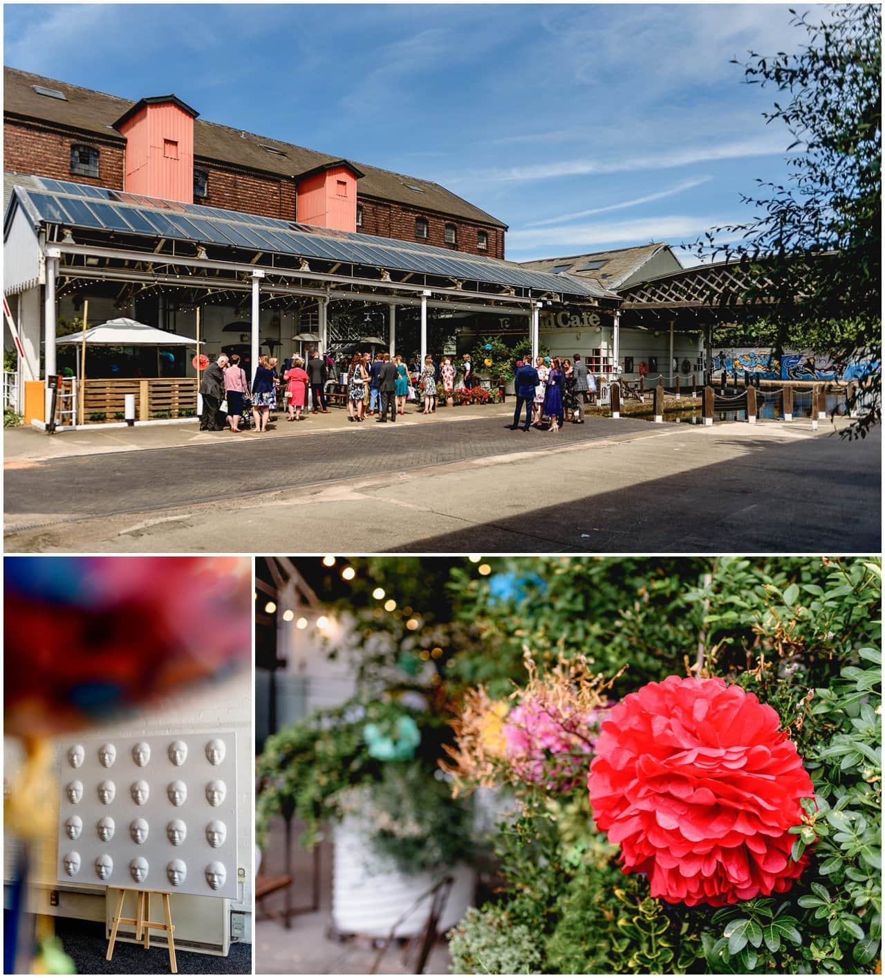 Exterior and interior shots at a Bond Company Wedding in Birmingham with a Snobs nightclub theme