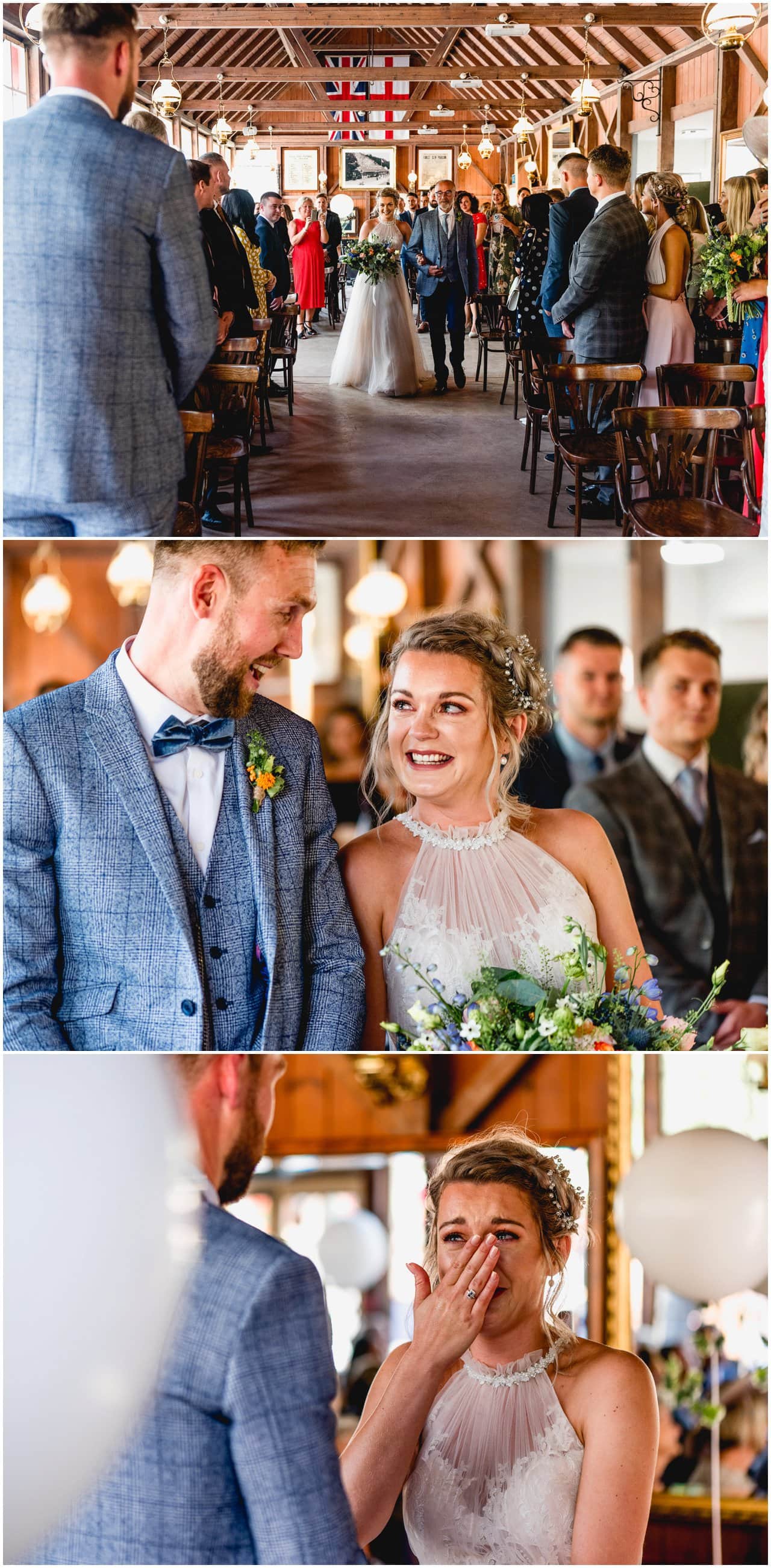Ceremony photos during wedding at Blists Hill Victorian Town Museum