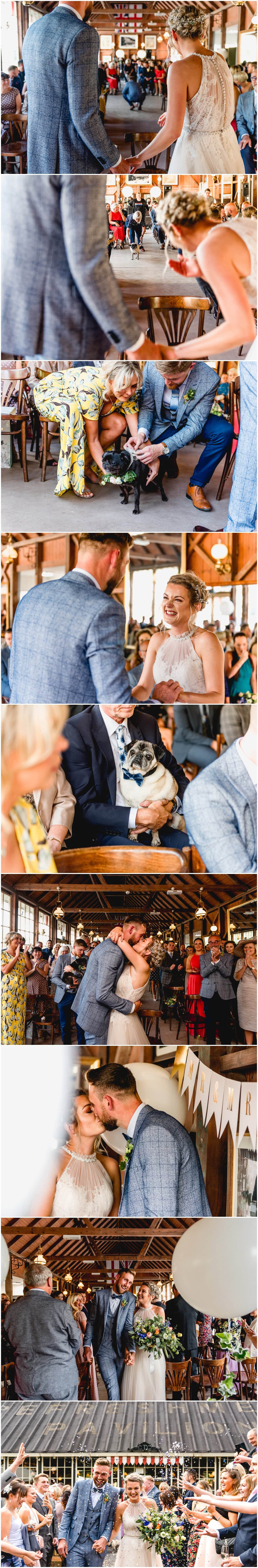 Ceremony photos during wedding at Blists Hill Victorian Town Museum