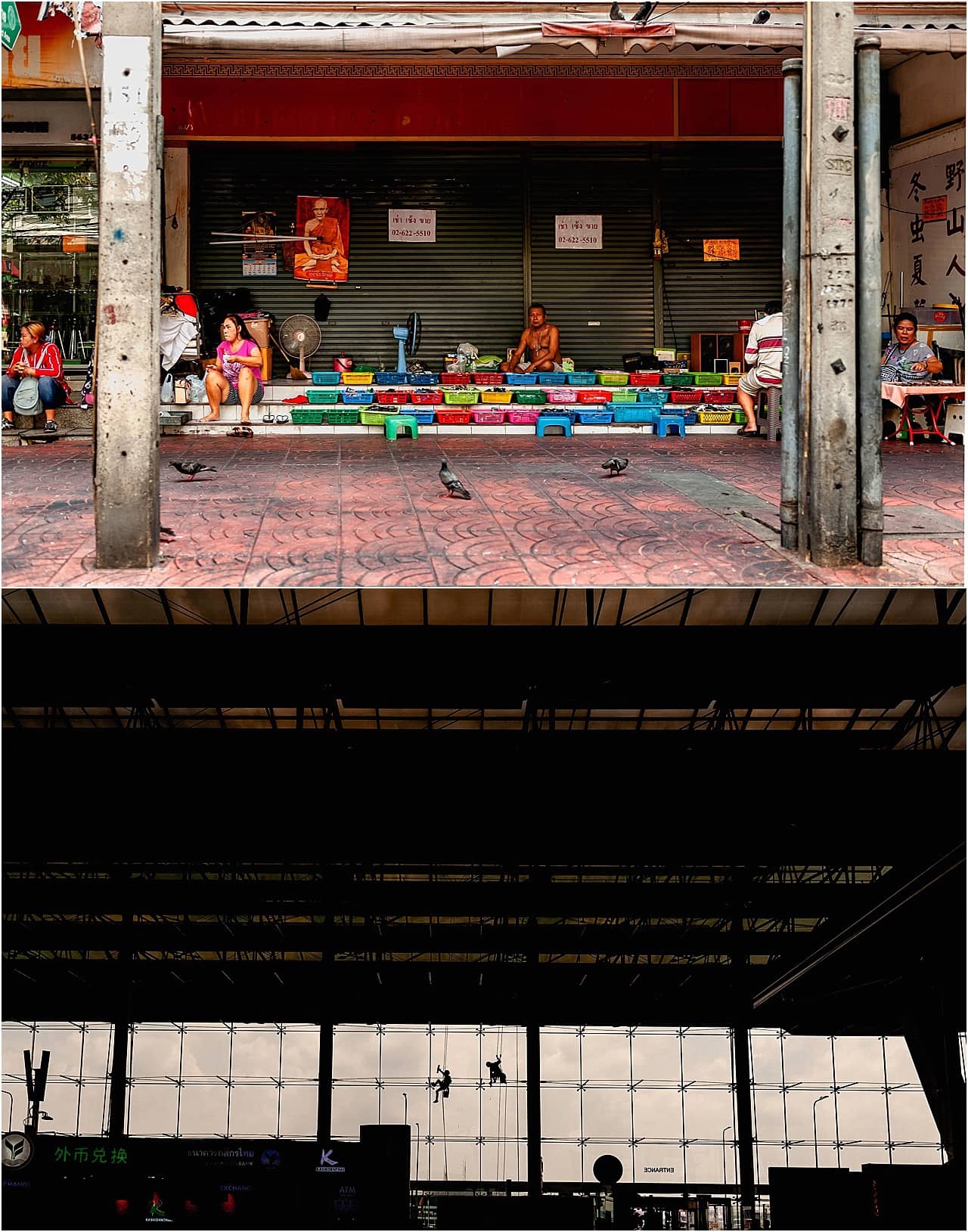 street photography along the street of Bangkok, Thailand