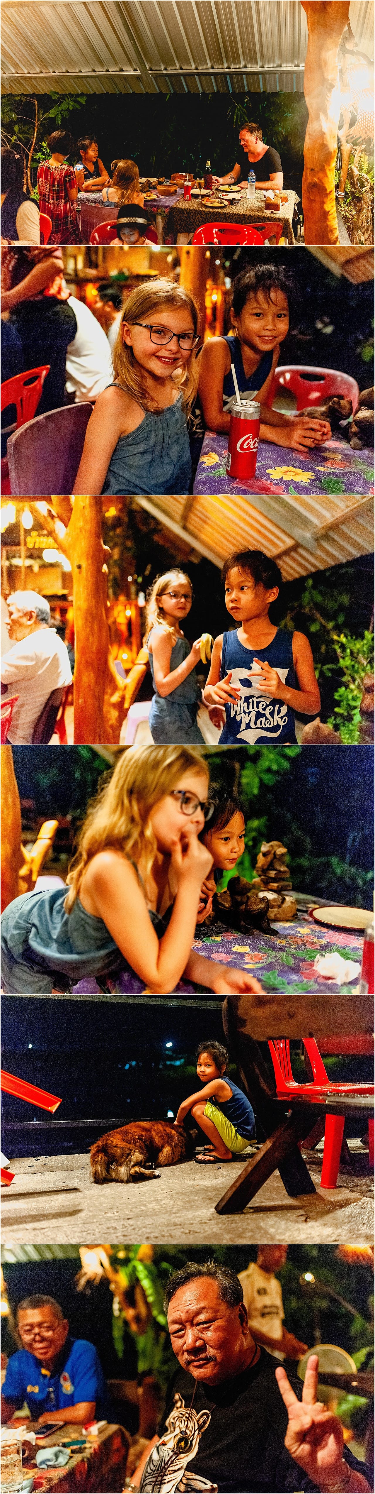 Photos of children playing in restaurant in Khao Lak