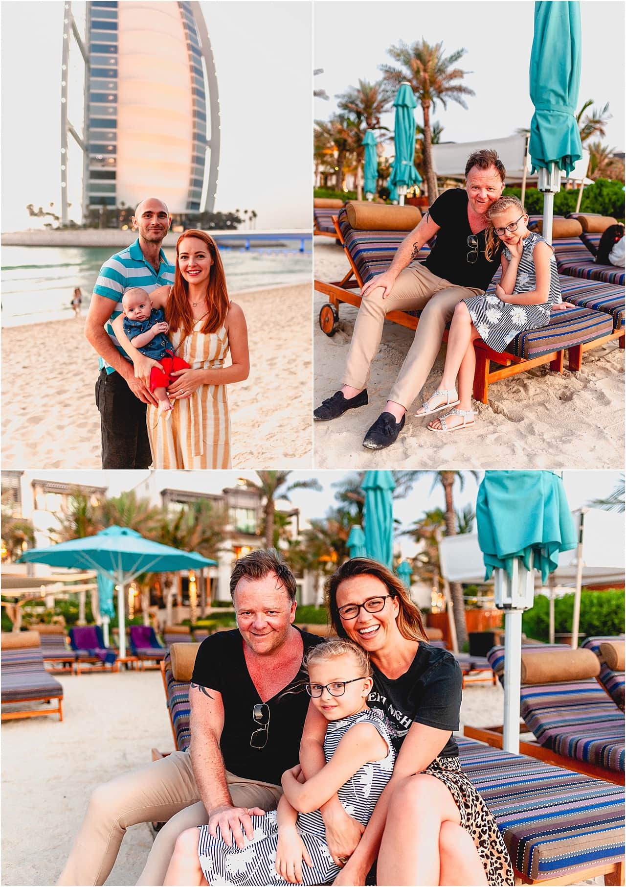 Family photos at Burj al Arab, Dubai