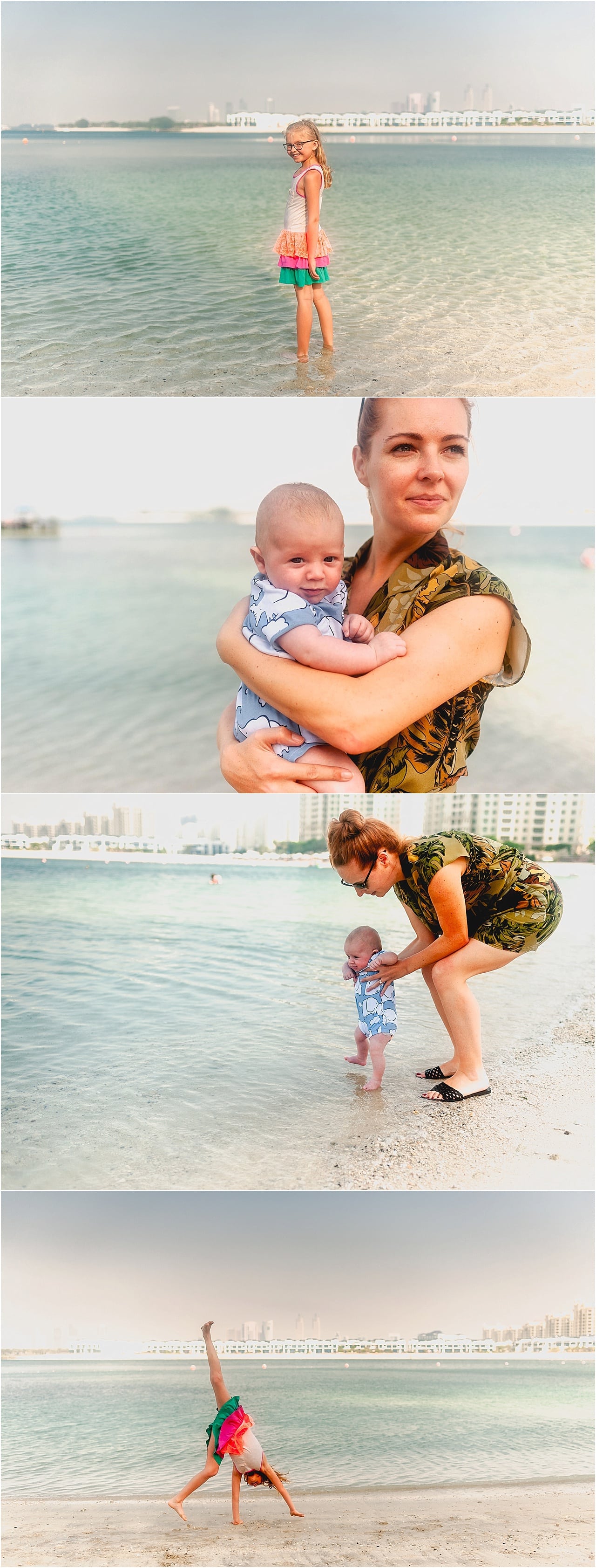 Mom and son in Dubai