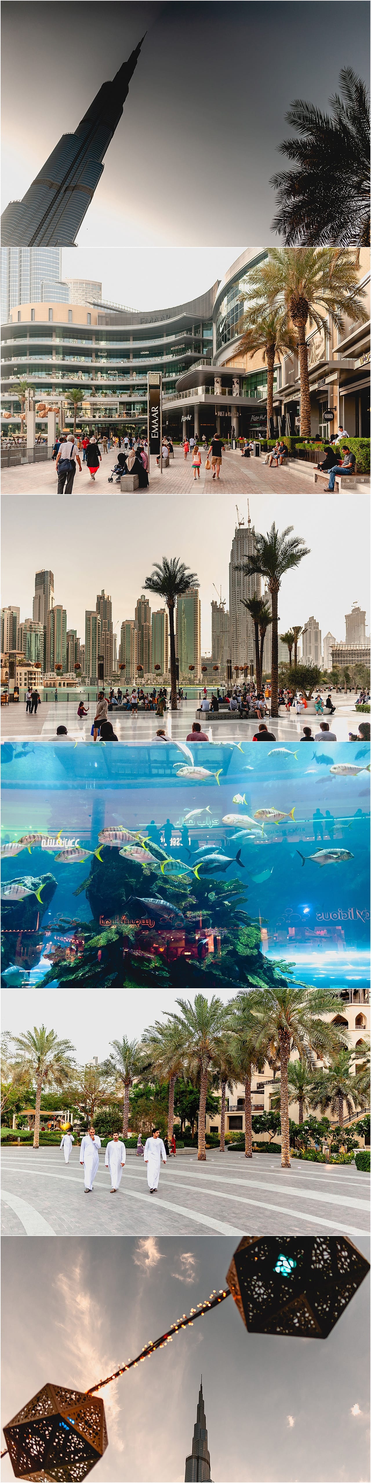 Burj Khalifa photos with aquarium and fountains