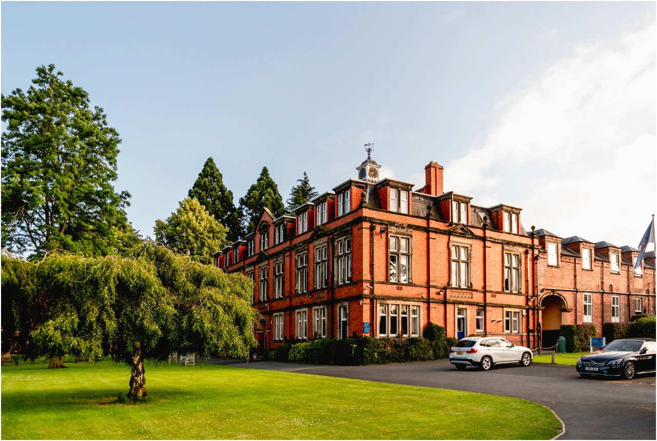 Wrekin College in Telford taken in the early evening light.