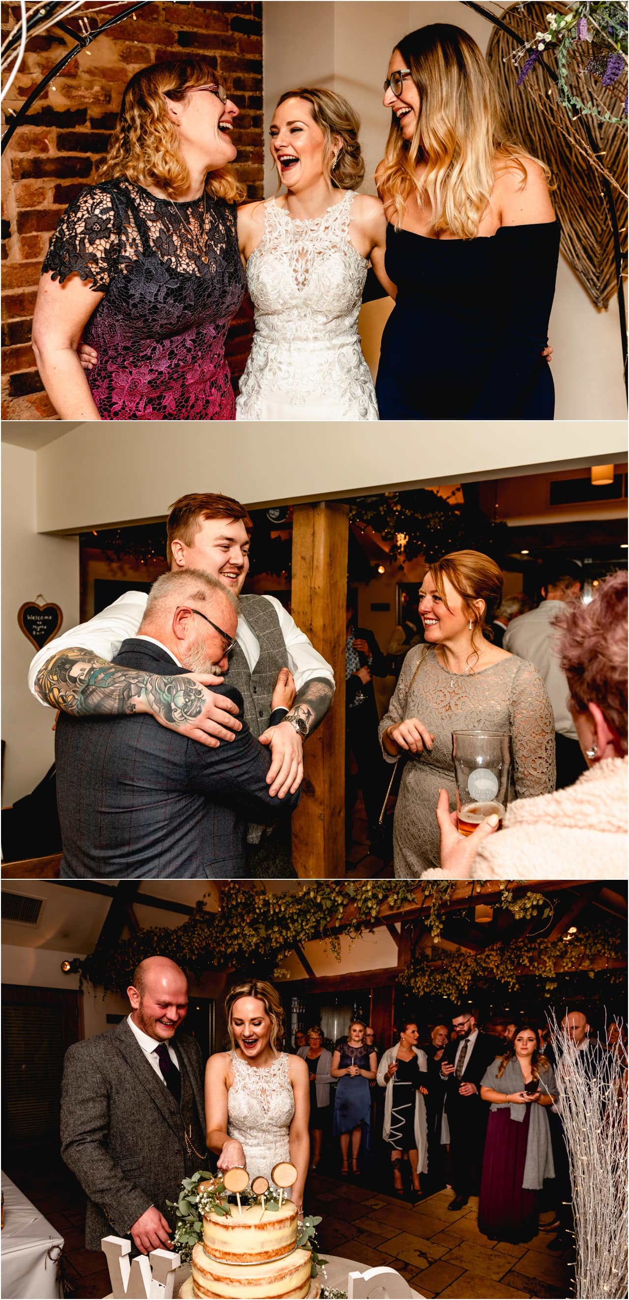 Candid guest photography at a wedding.