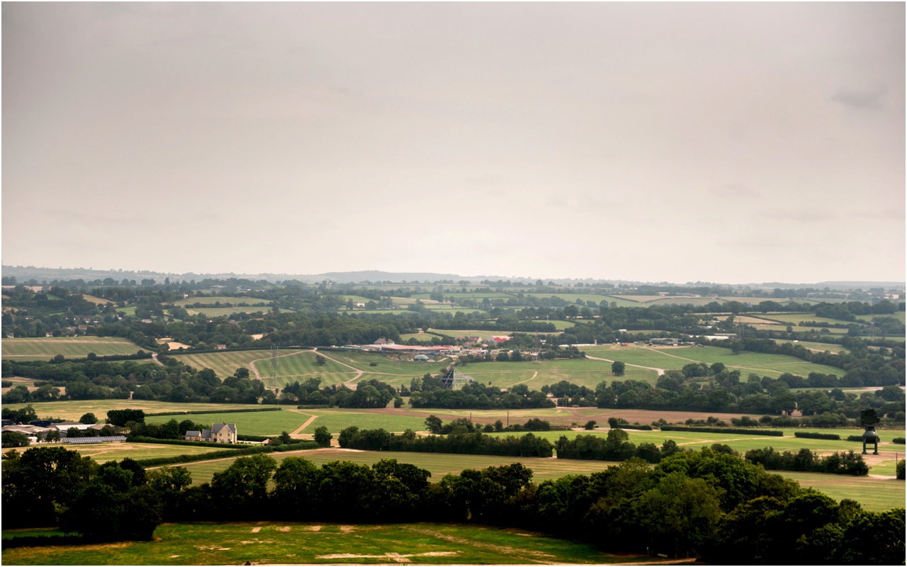 Photo of scenery in Glastonbury from Pennard Hill