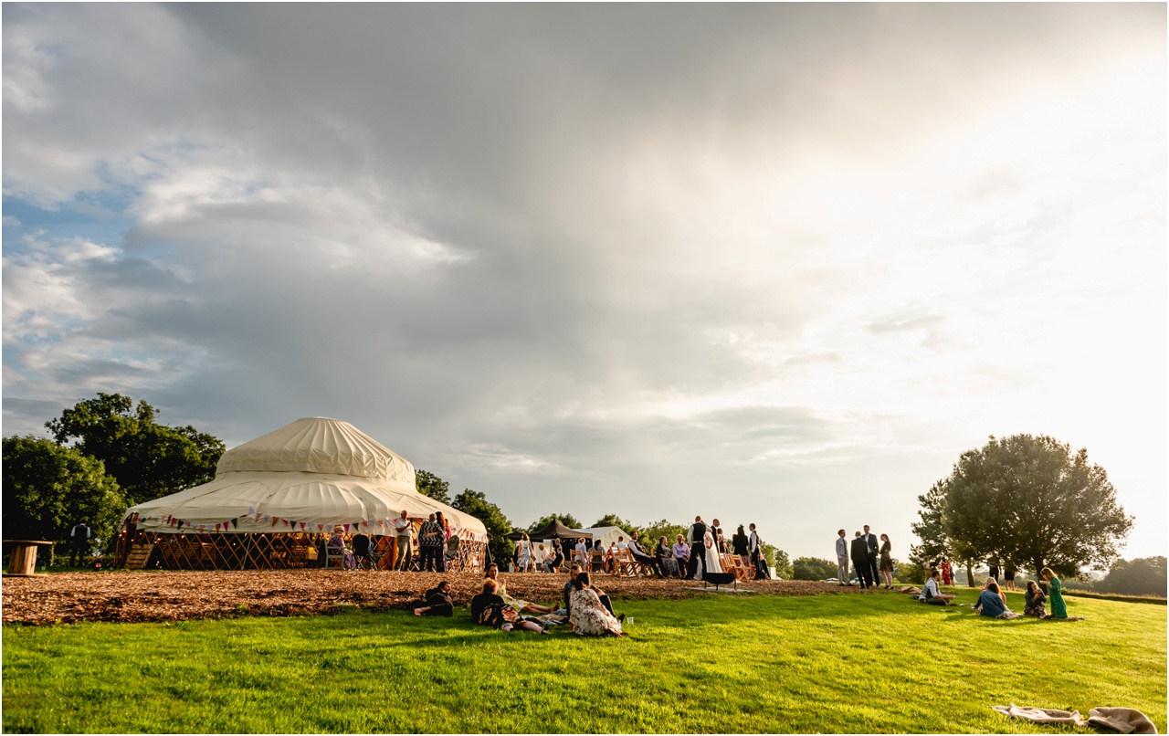 Bell tent at a wedding