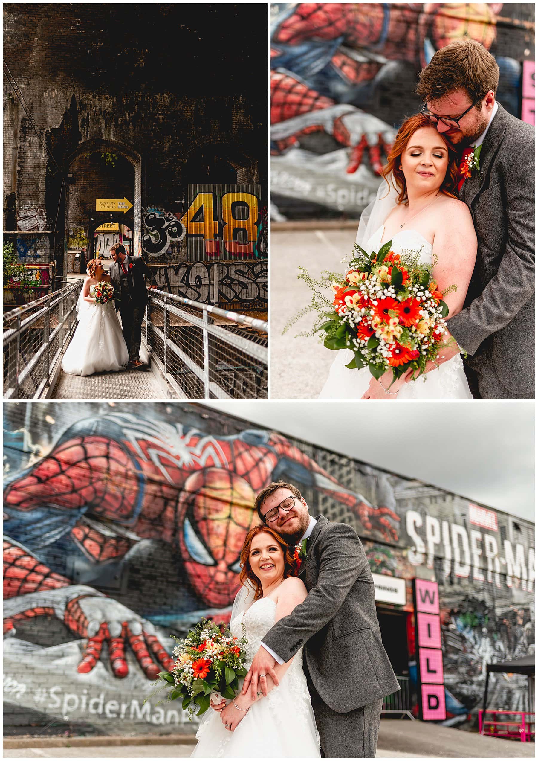 Couple portraits in Digbeth wedding